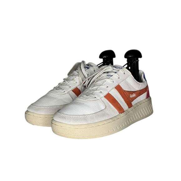 Womens Gola Classics Grandslam Trident Sneakers Size 6.5 Tan Red - Picture 2 of 6